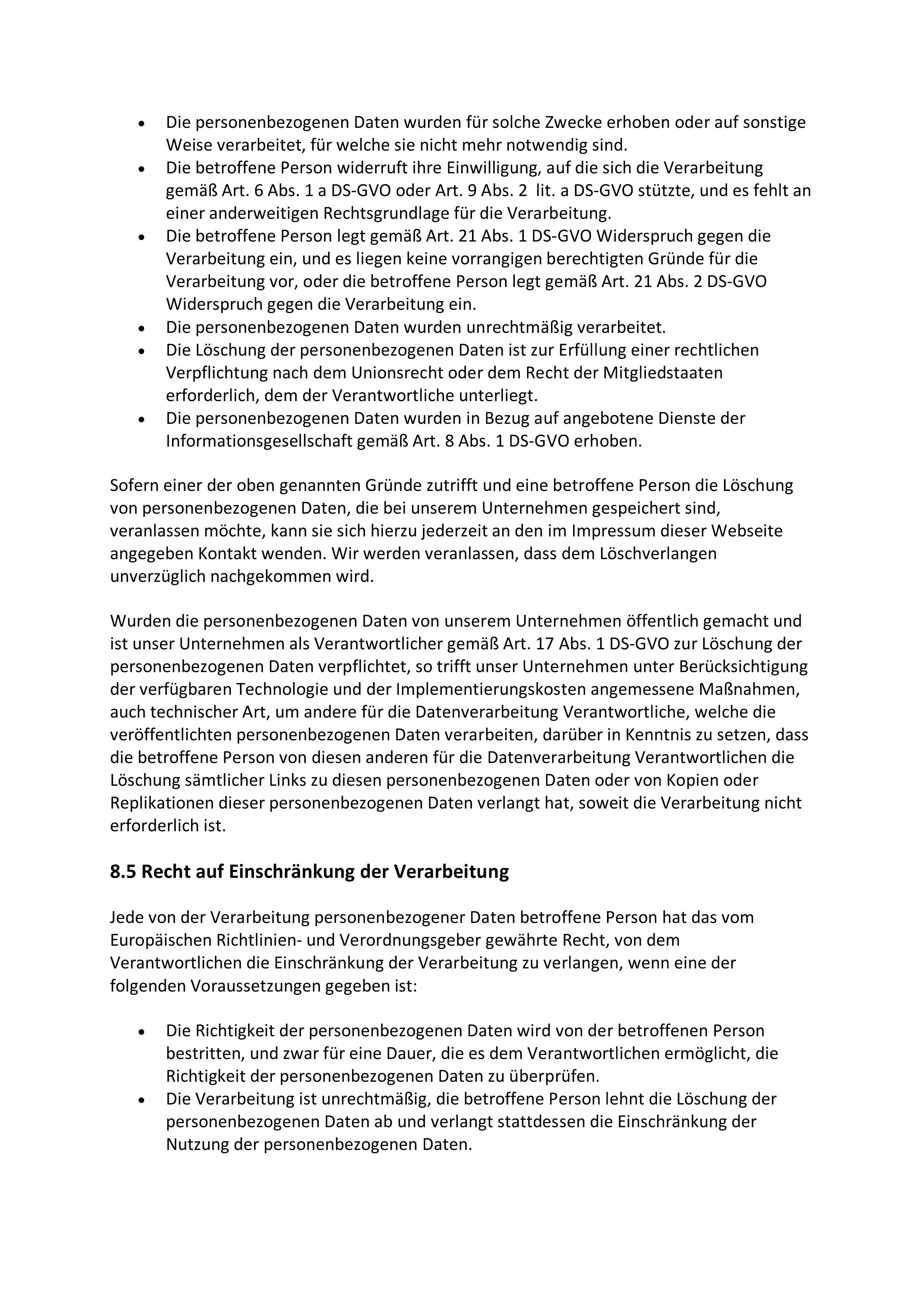 Datenschutzerklärung, Seite 7